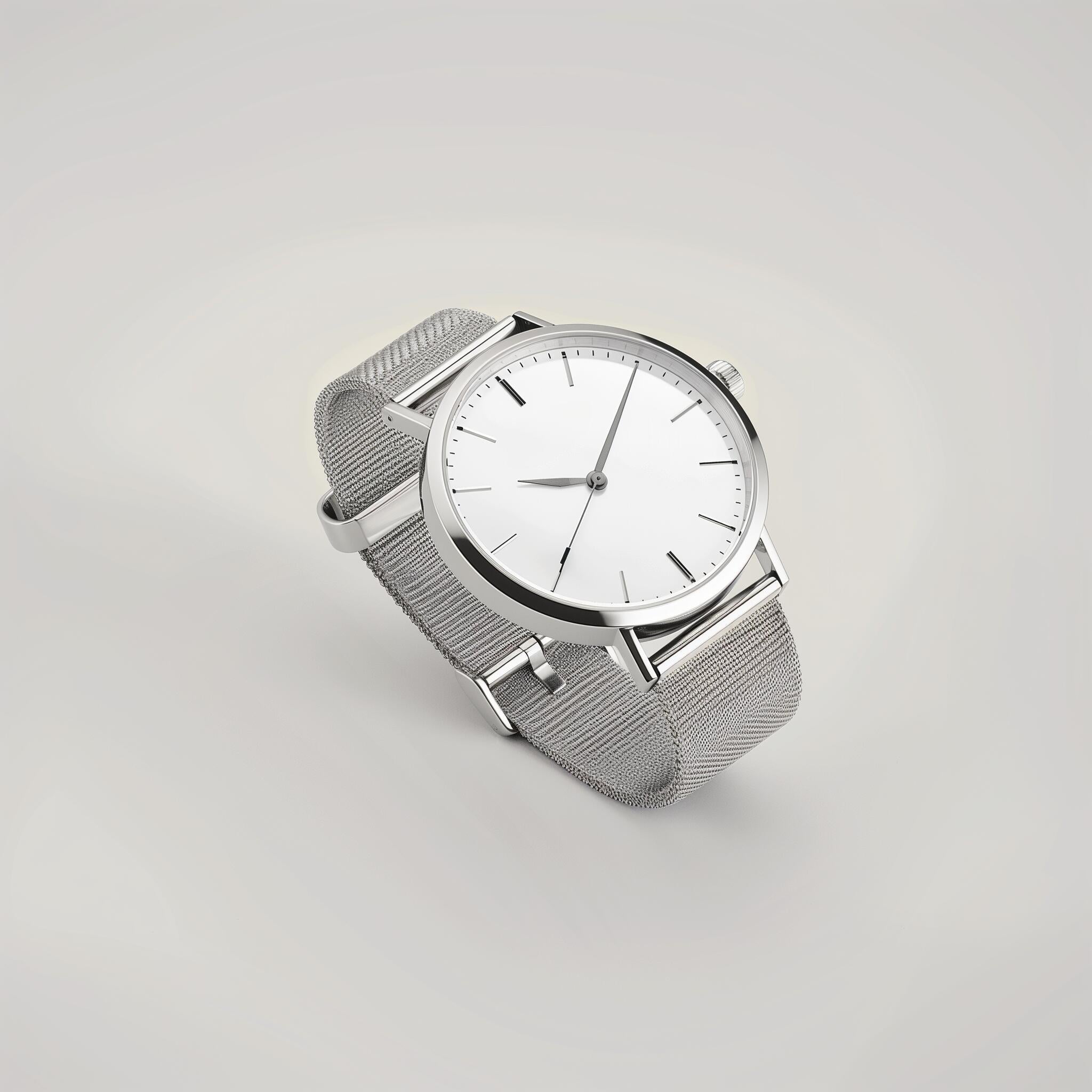 silver watch
